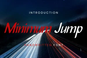 Minimum Jump Handwritten Font