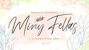 Miny Fellas Script Font › Fontesk