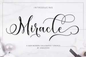 Miracle Calligraphy Font
