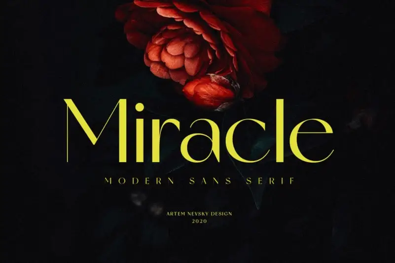Miracle Sans Serif Font