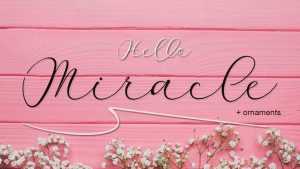 Miracle Script Font › Fontesk