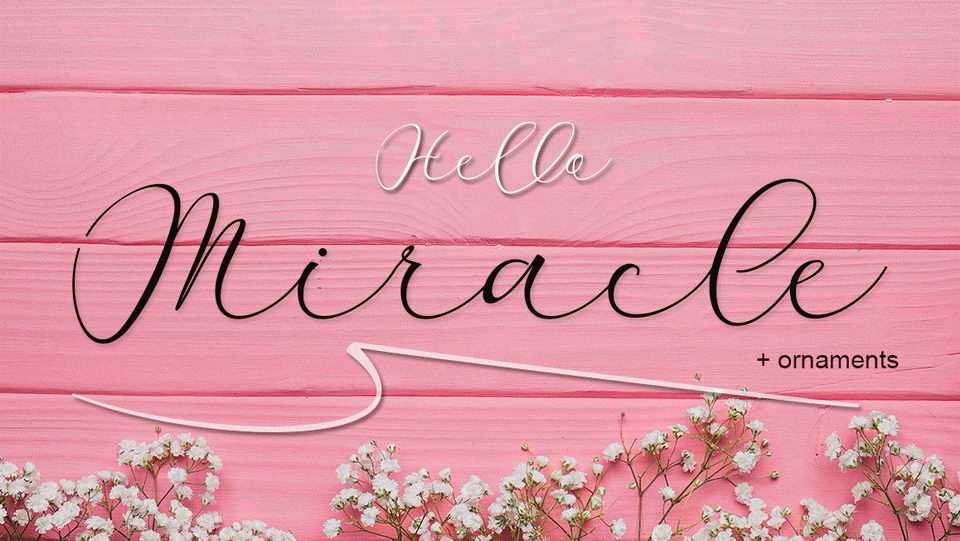 Miracle Script Font › Fontesk