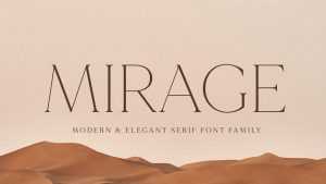 Mirage Font Family › Fontesk
