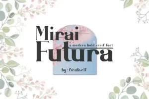 Mirai Futura Serif font