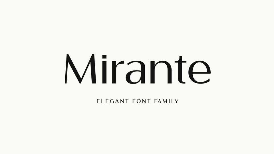 Mirante Font Family › Fontesk