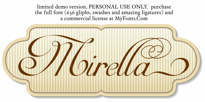 Mirella Script font