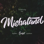 Mishaland Typeface - Fonte Grátis Mishaland Typeface