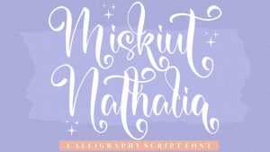 Miskiut Nathalia Script Font › Fontesk