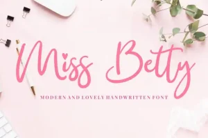 Miss Betty Script Font