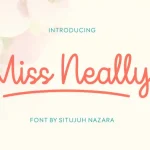 Miss Neally Script Font