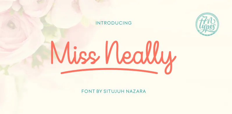 Miss Neally Script Font
