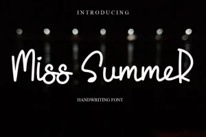 Miss Summer Font