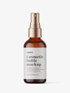 Mist spray bottle in amber version