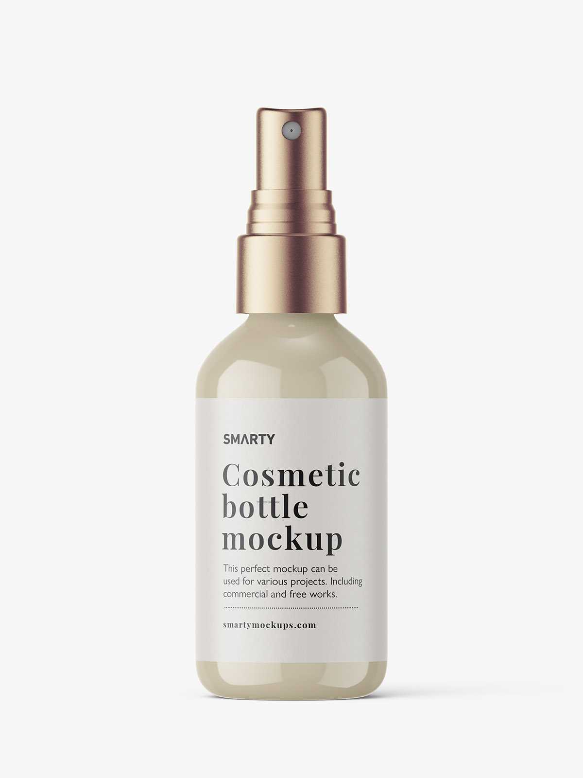 Mist spray bottle in glossy version