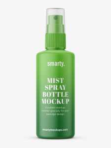 Mist spray bottle mockup / 100 ml