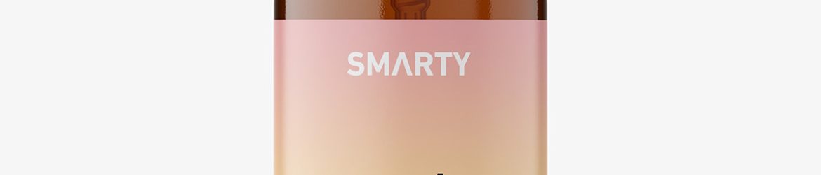 Mist spray bottle mockup / amber