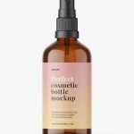 Mist spray bottle mockup / amber - Free PSD Download Mist spray bottle mockup / amber