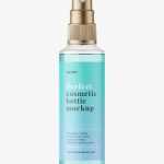 Mist spray bottle mockup / clear