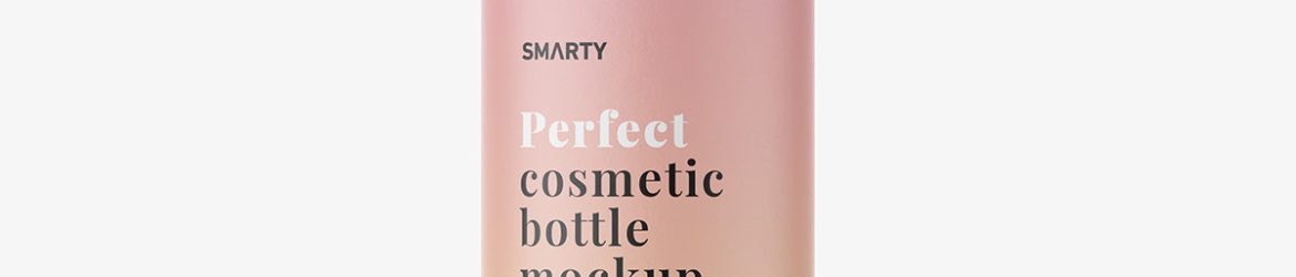 Mist spray bottle mockup / frosted amber