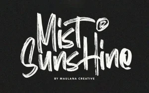 Mist Sunshine Brush Font
