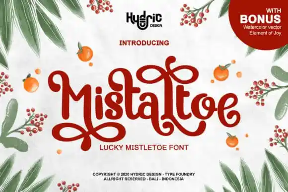 Mistaltoe Display Font