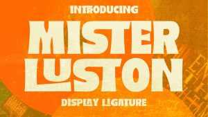 Mister Luston Font › Fontesk