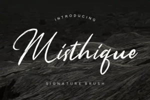 Misthique Brush Font