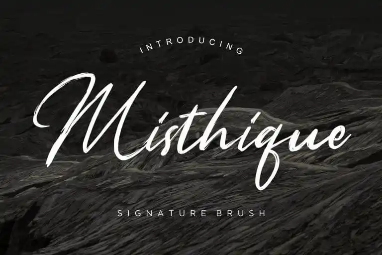 Misthique Brush Font