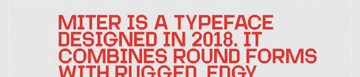 Miter Typeface