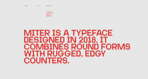 Miter Typeface