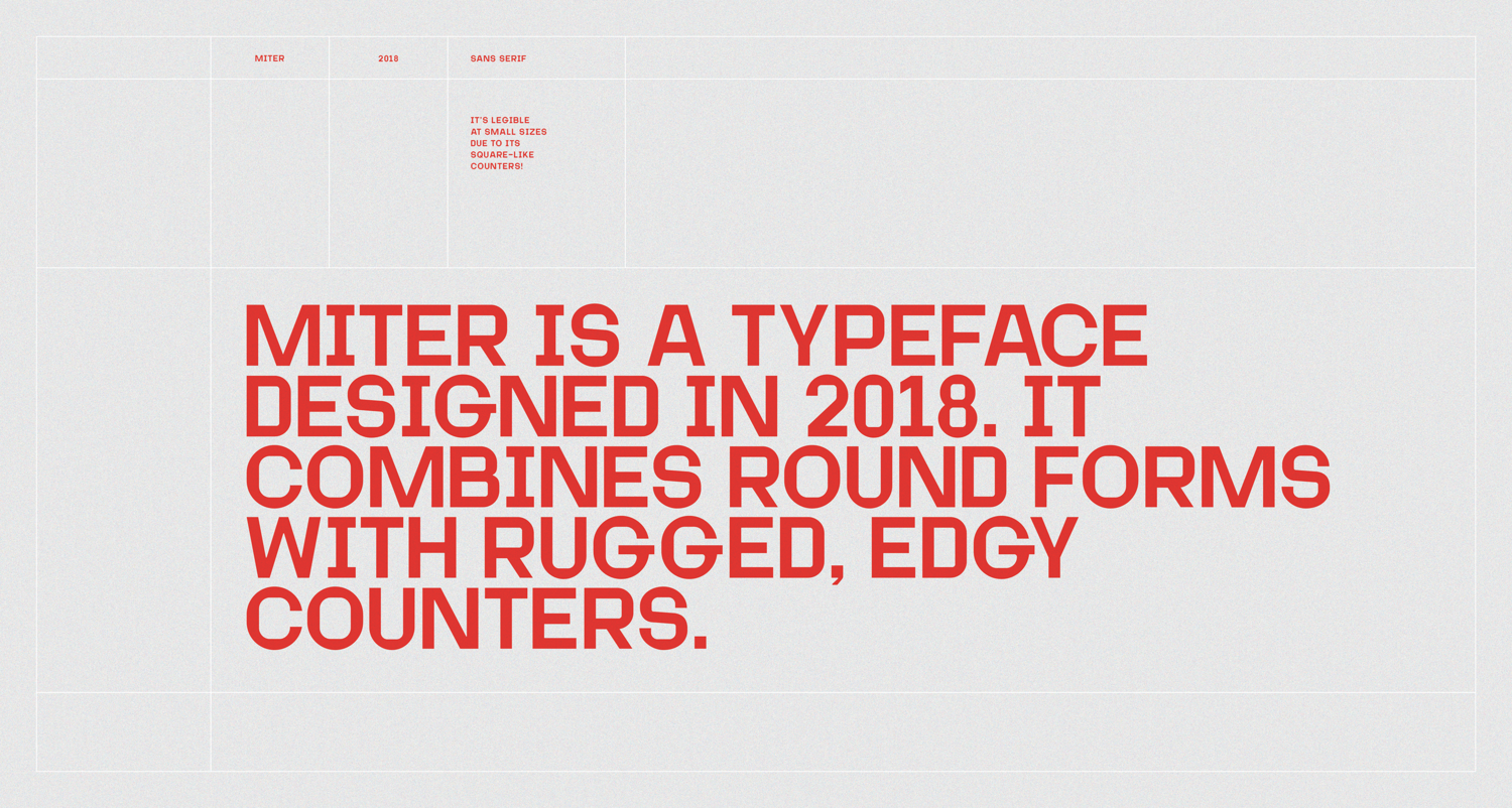 Miter Typeface