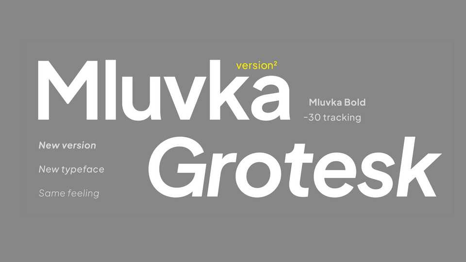 Mluvka Grotesk Font Family › Fontesk