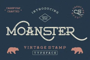 Moanster Display Font