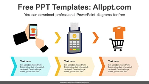 Mobile Shopping Diagram Template