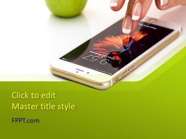 Mobile Touchscreen PowerPoint Template