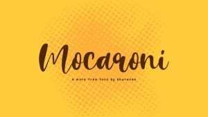 Mocaroni Font › Fontesk