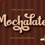 Mochalate Script Font - Fonte Grátis Mochalate Script Font