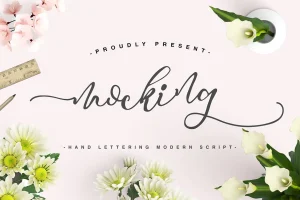 Mocking Script Font