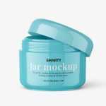 Mockup of a glossy cosmetic jar with the lid open