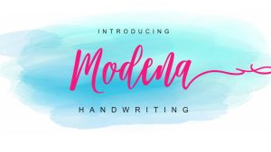 Modena Script Font › Fontesk