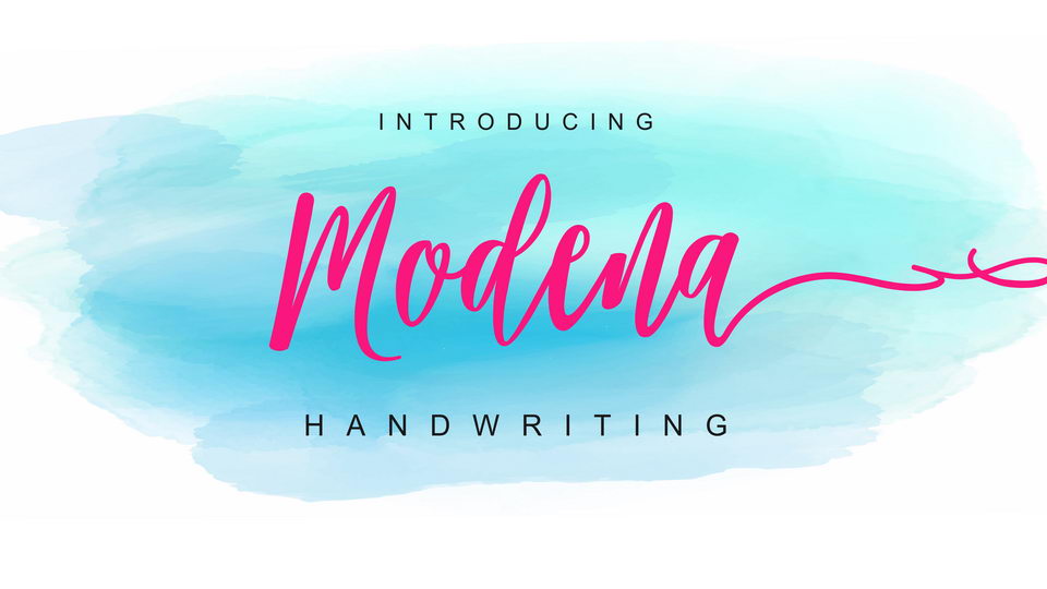 Modena Script Font › Fontesk