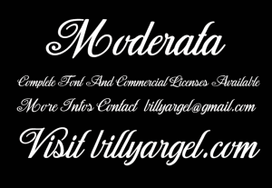 Moderata Script Font
