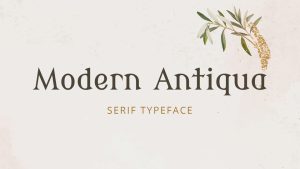 Modern Antiqua Font › Fontesk