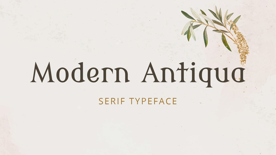 Modern Antiqua Font › Fontesk