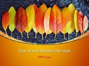 Modern Autumn PowerPoint Template Design