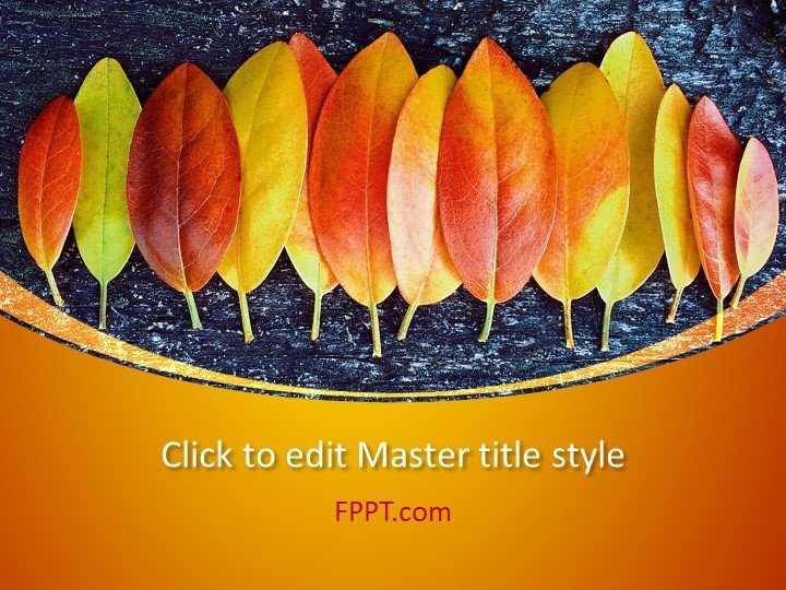 Modern Autumn PowerPoint Template Design