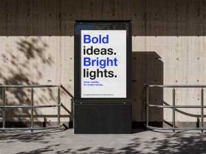 Modern citylight poster mockup - Instant Download