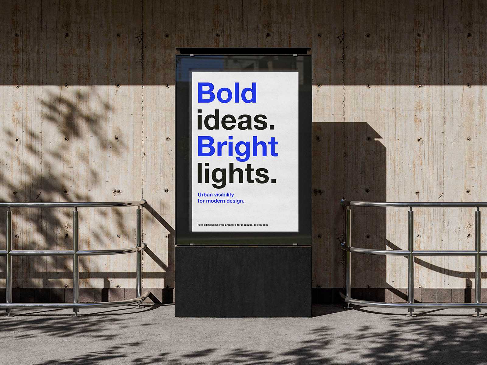 Modern citylight poster mockup - Instant Download