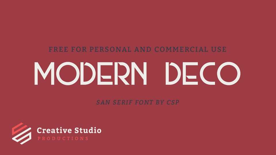 Modern Deco Font › Fontesk