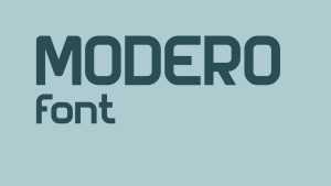 Modero Font › Fontesk